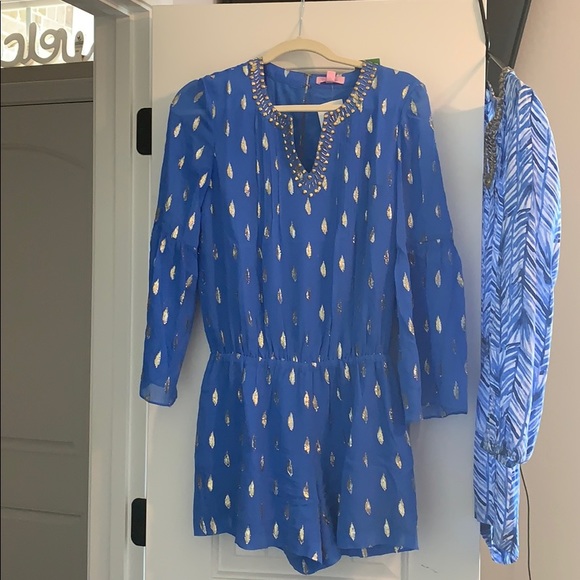 Lilly Pulitzer size S Arielle Silk Romper - Picture 4 of 4